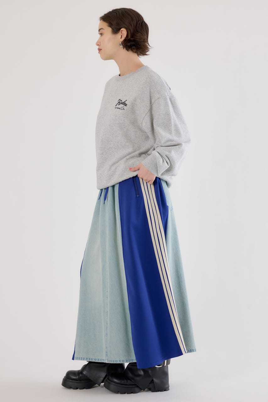 カスタムトラック デニムスカート 柄BLU FREE