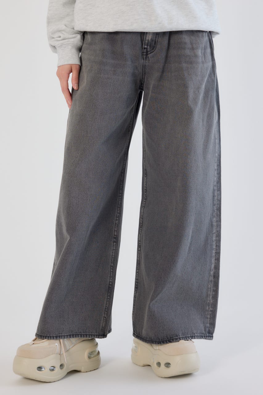 ビッグリボンデニムパンツ BLK S