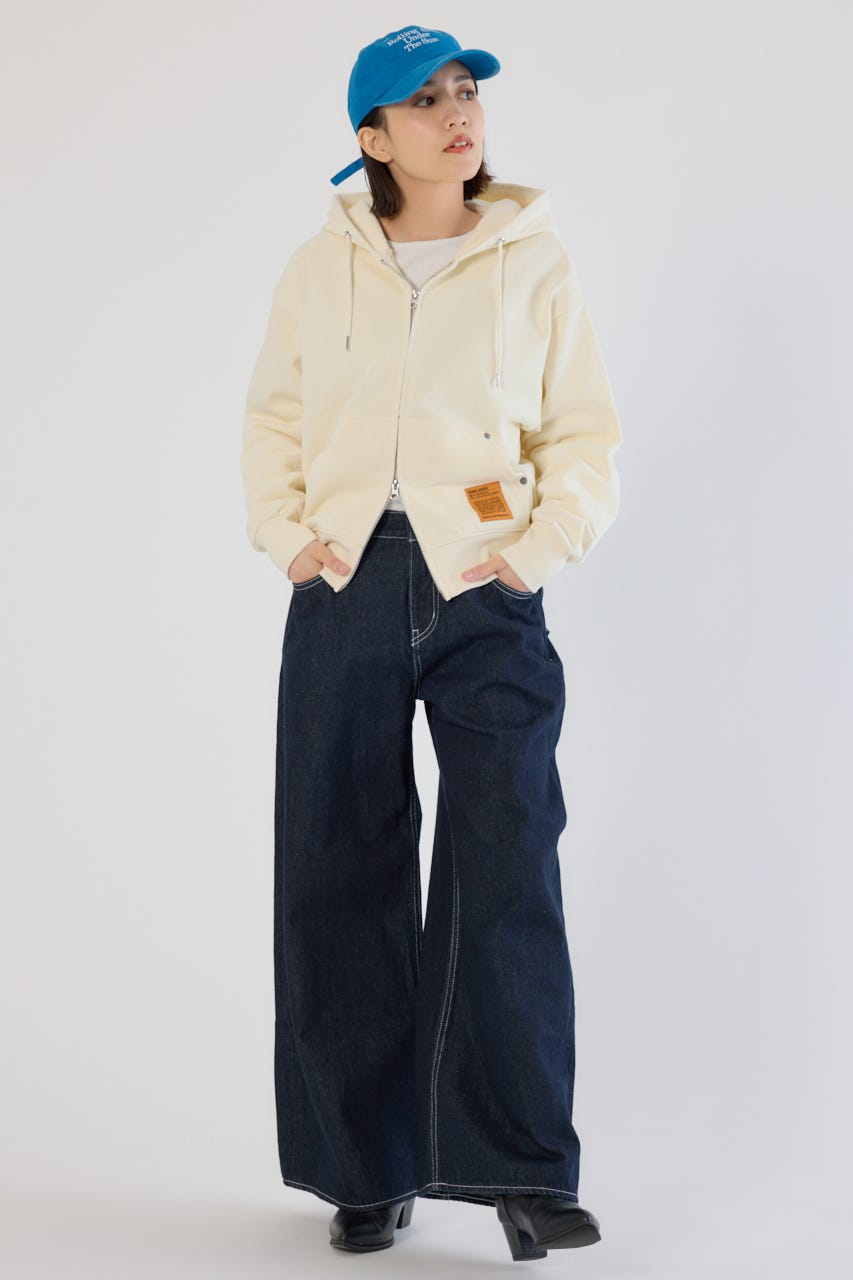 ビッグリボンデニムパンツ One Wash S