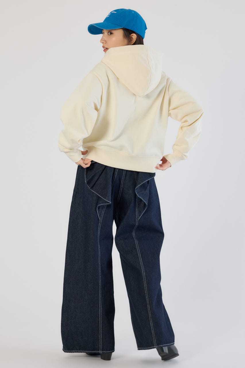 ビッグリボンデニムパンツ One Wash S