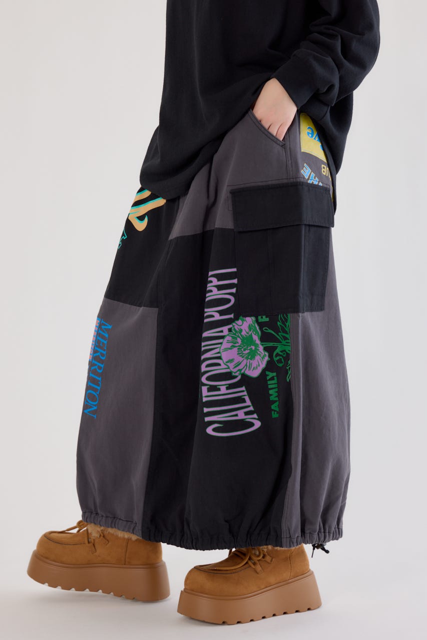 カスタムリメイクスカート BLK FREE