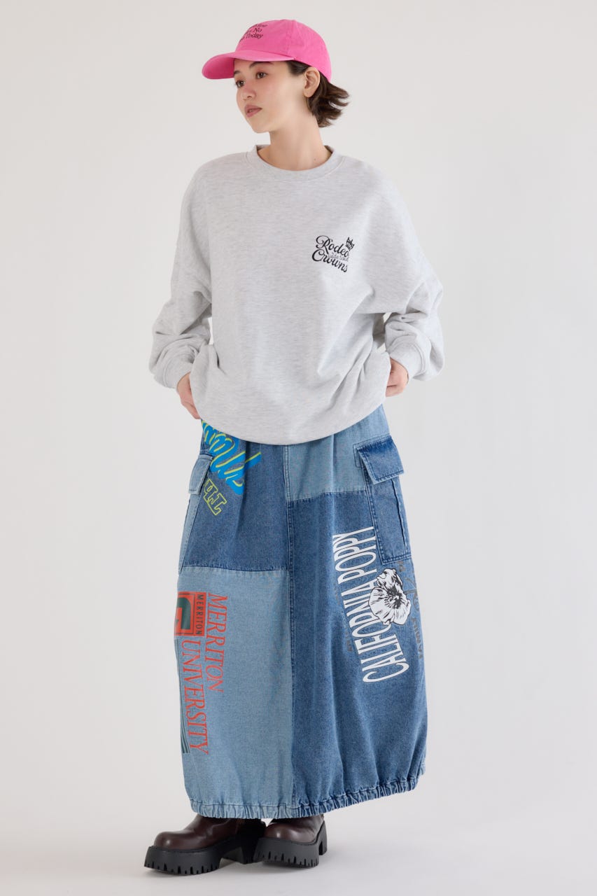 カスタムリメイクスカート BLU FREE