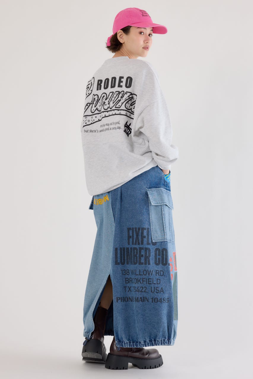 カスタムリメイクスカート BLU FREE