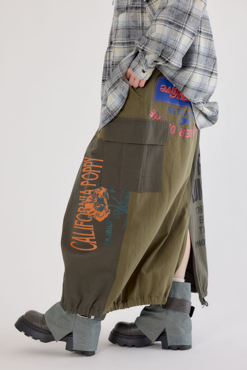 カスタムリメイクスカート KHA FREE