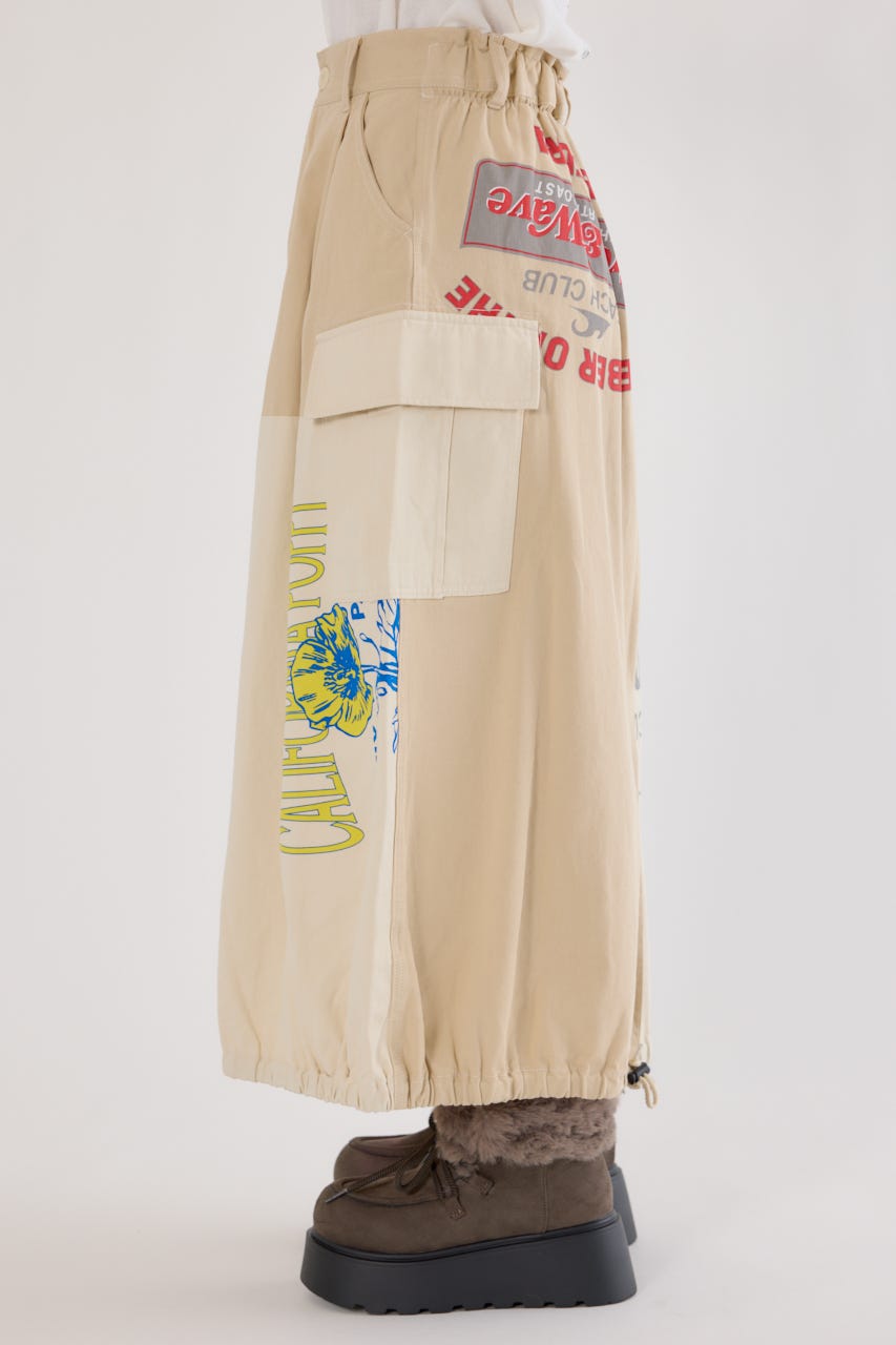 カスタムリメイクスカート O/WHT FREE