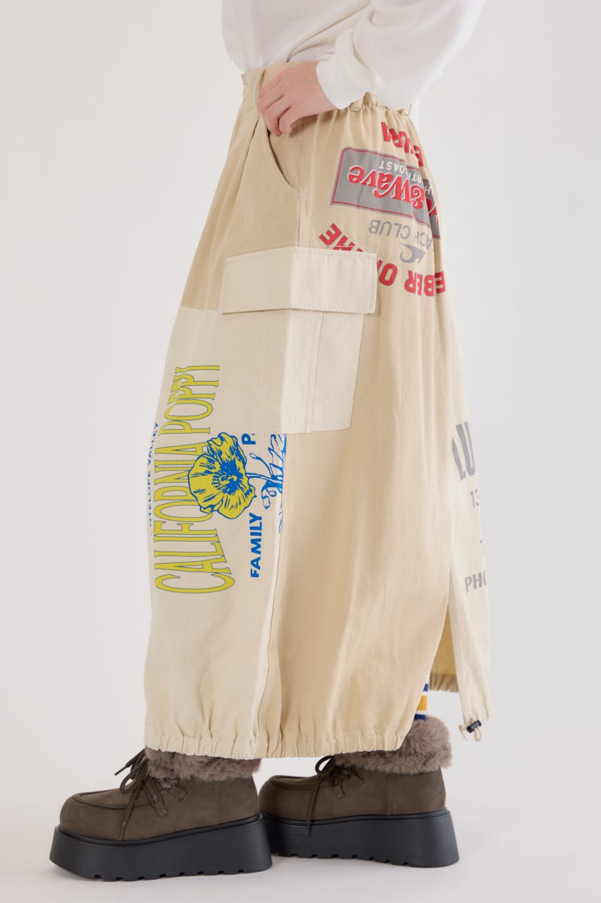 カスタムリメイクスカート O/WHT FREE