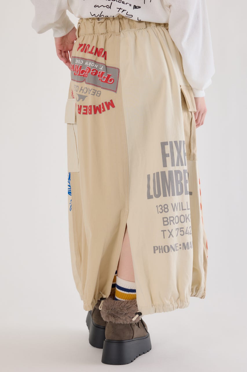 カスタムリメイクスカート O/WHT FREE