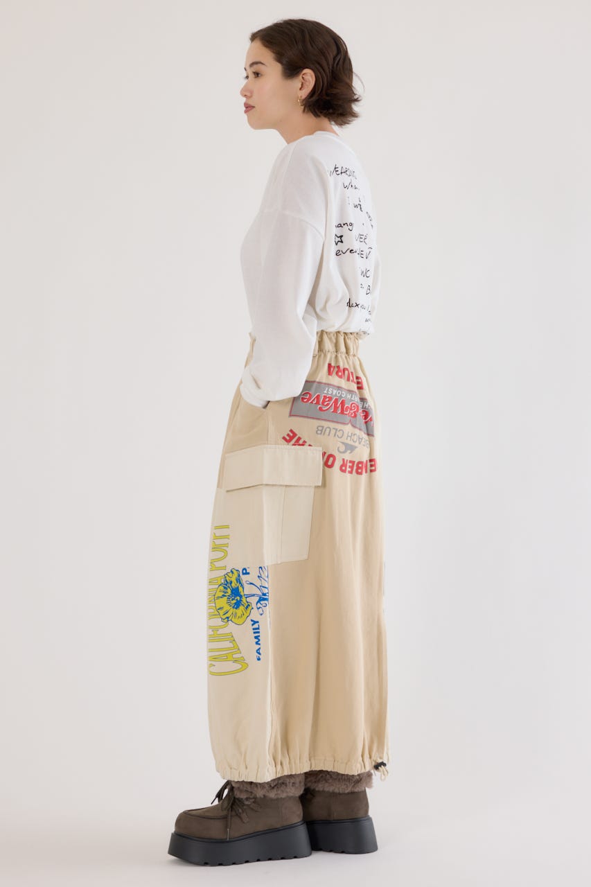 カスタムリメイクスカート O/WHT FREE