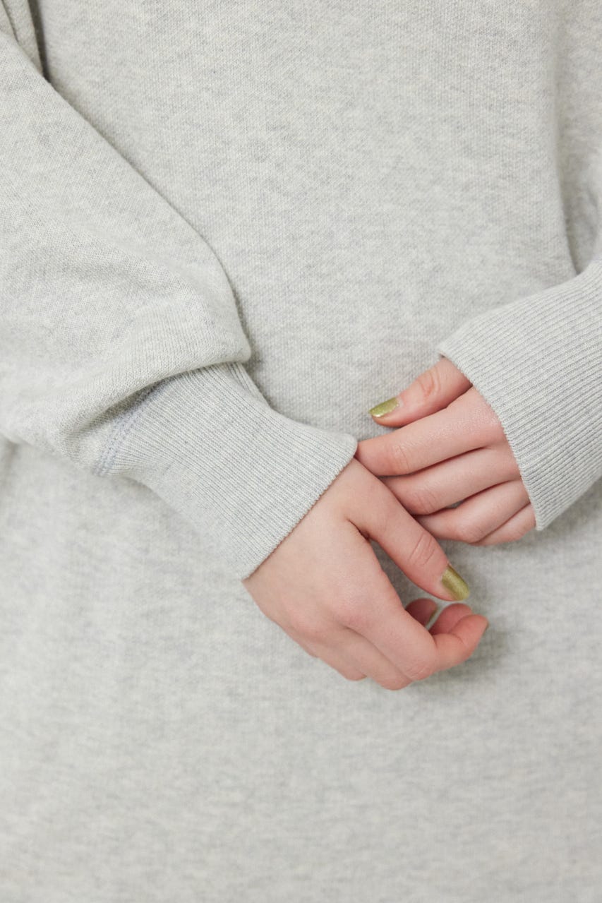 スウェットライクオフショルニットワンピース L/T.GRY FREE