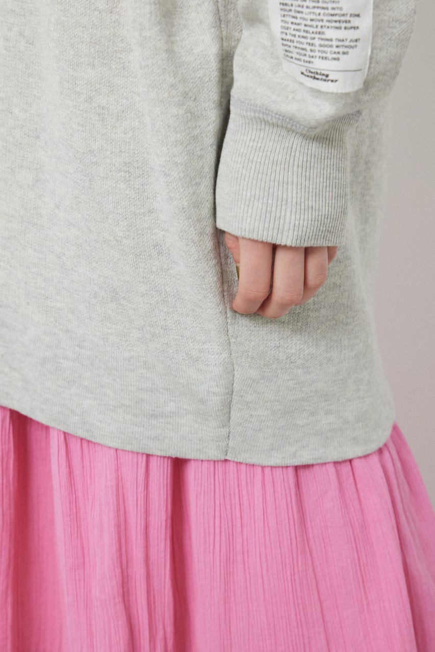 スウェットライクオフショルニットワンピース L/T.GRY FREE