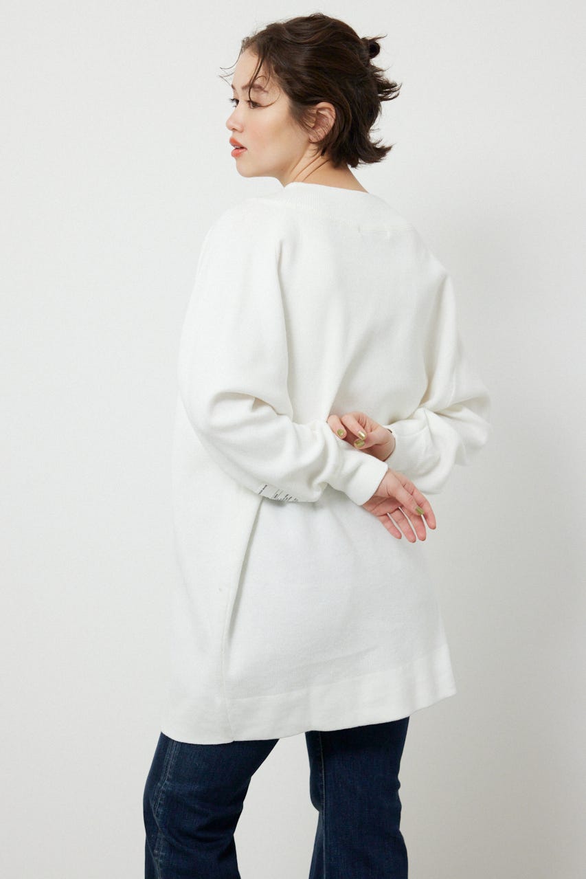 スウェットライクオフショルニットワンピース O/WHT FREE