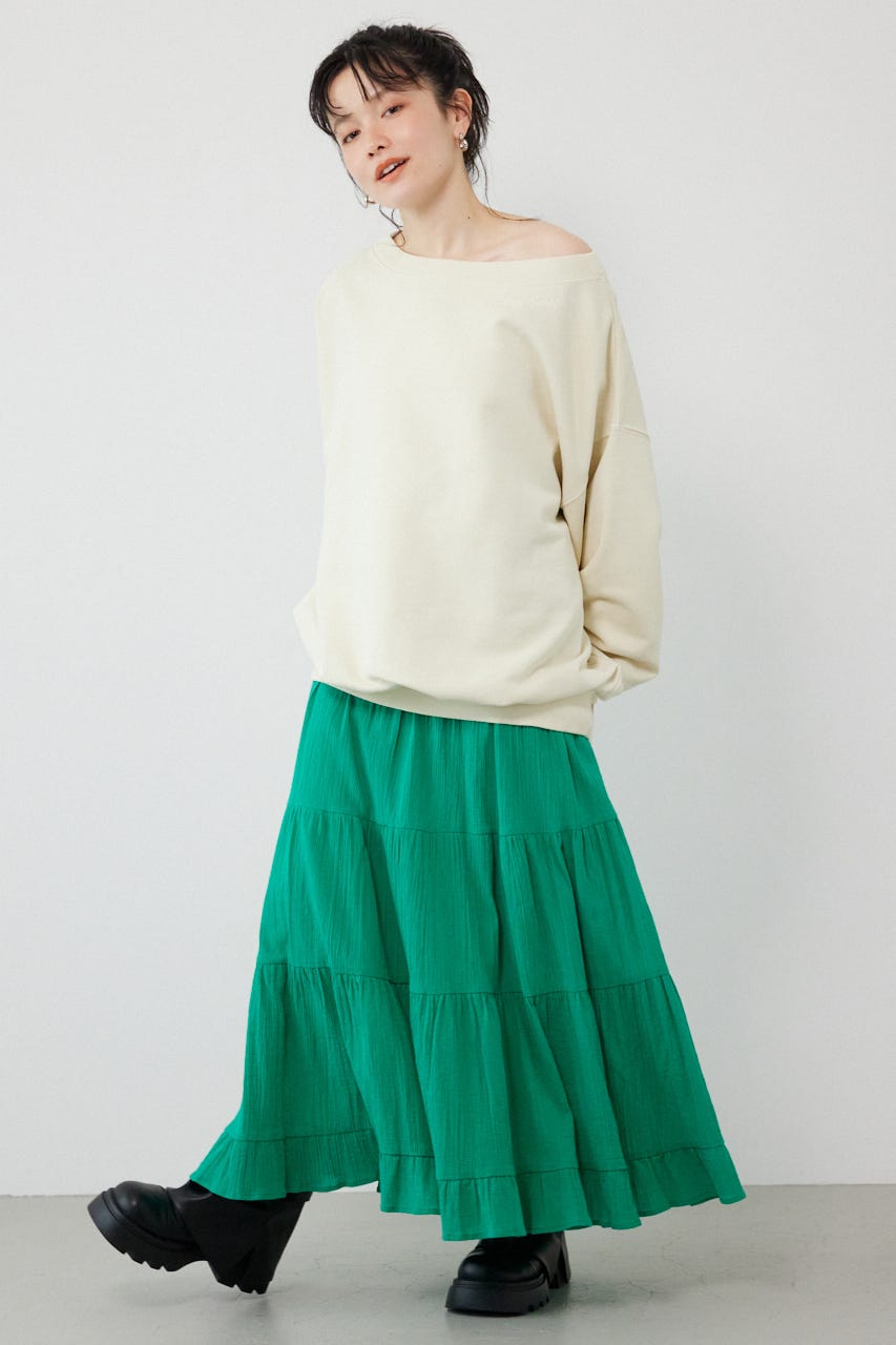 オフショルダースウェットトップス IVOY FREE