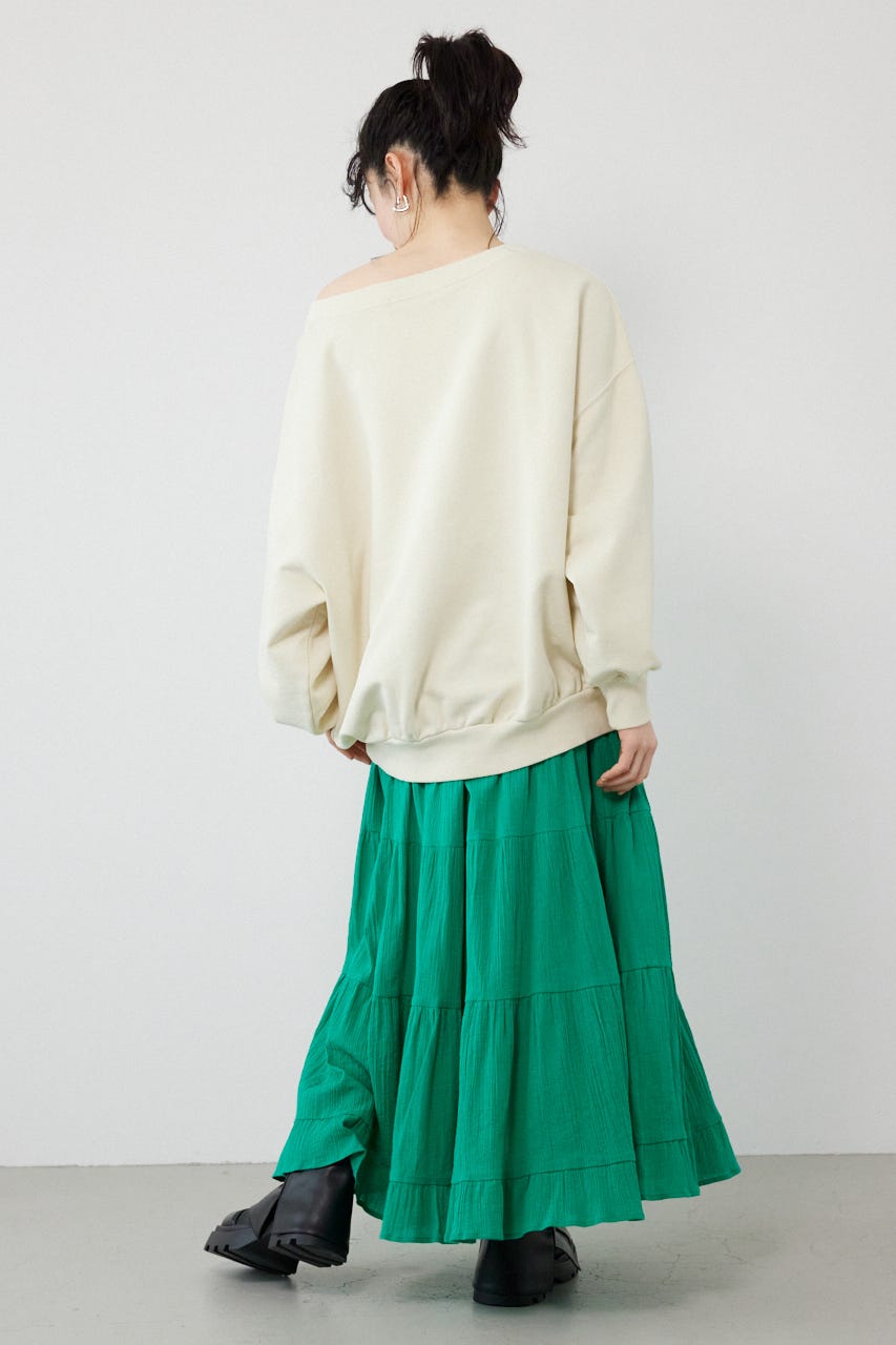 オフショルダースウェットトップス IVOY FREE