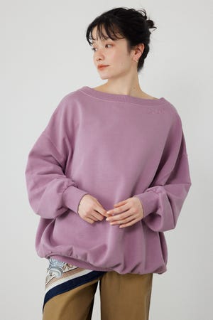 オフショルダースウェットトップス