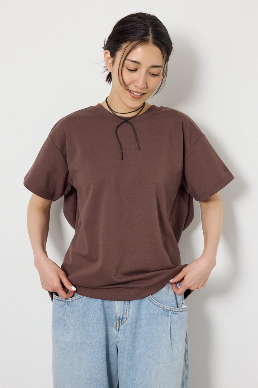 ビッグリボン2WAY Tシャツ BRN M
