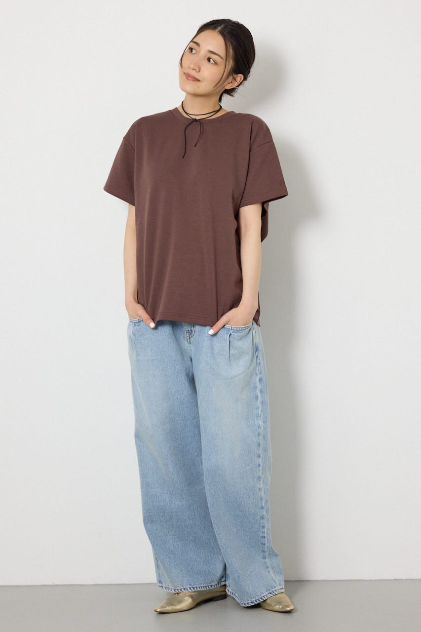 ビッグリボン2WAY Tシャツ BRN M