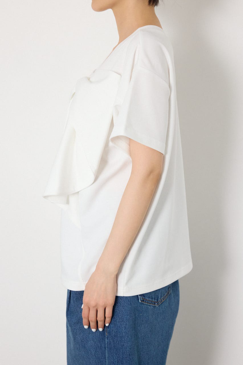 ビッグリボン2WAY Tシャツ O/WHT S