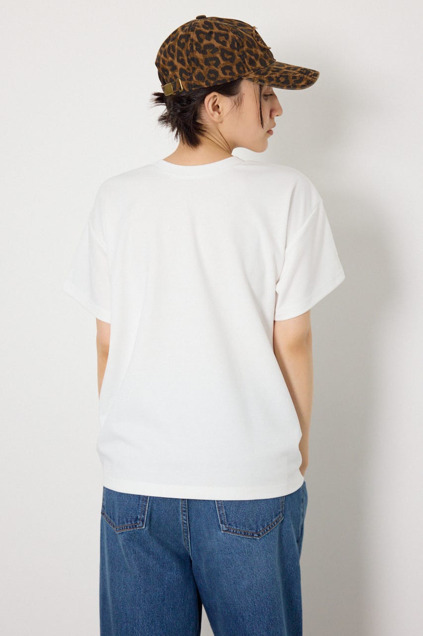 ビッグリボン2WAY Tシャツ O/WHT S