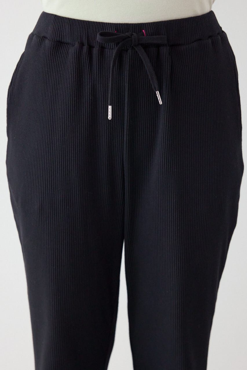 リブフレアパンツ BLK M
