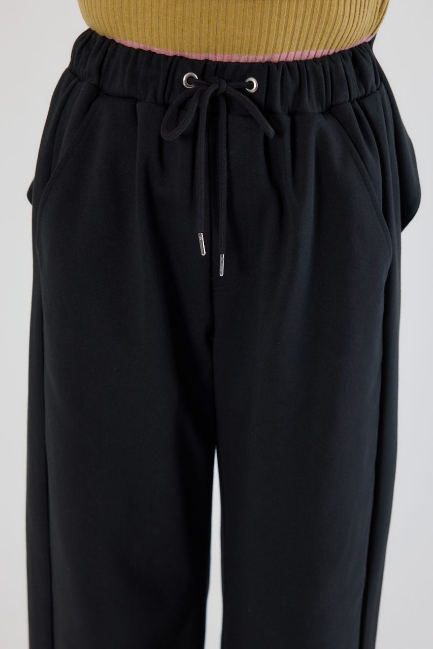 ビッグリボンスウェットパンツ BLK S