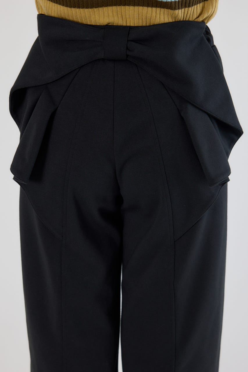 ビッグリボンスウェットパンツ BLK S