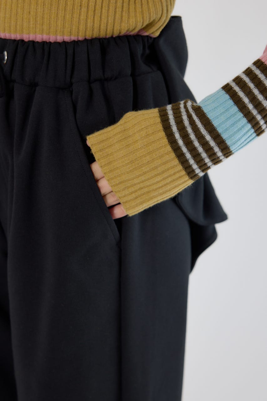 ビッグリボンスウェットパンツ BLK S