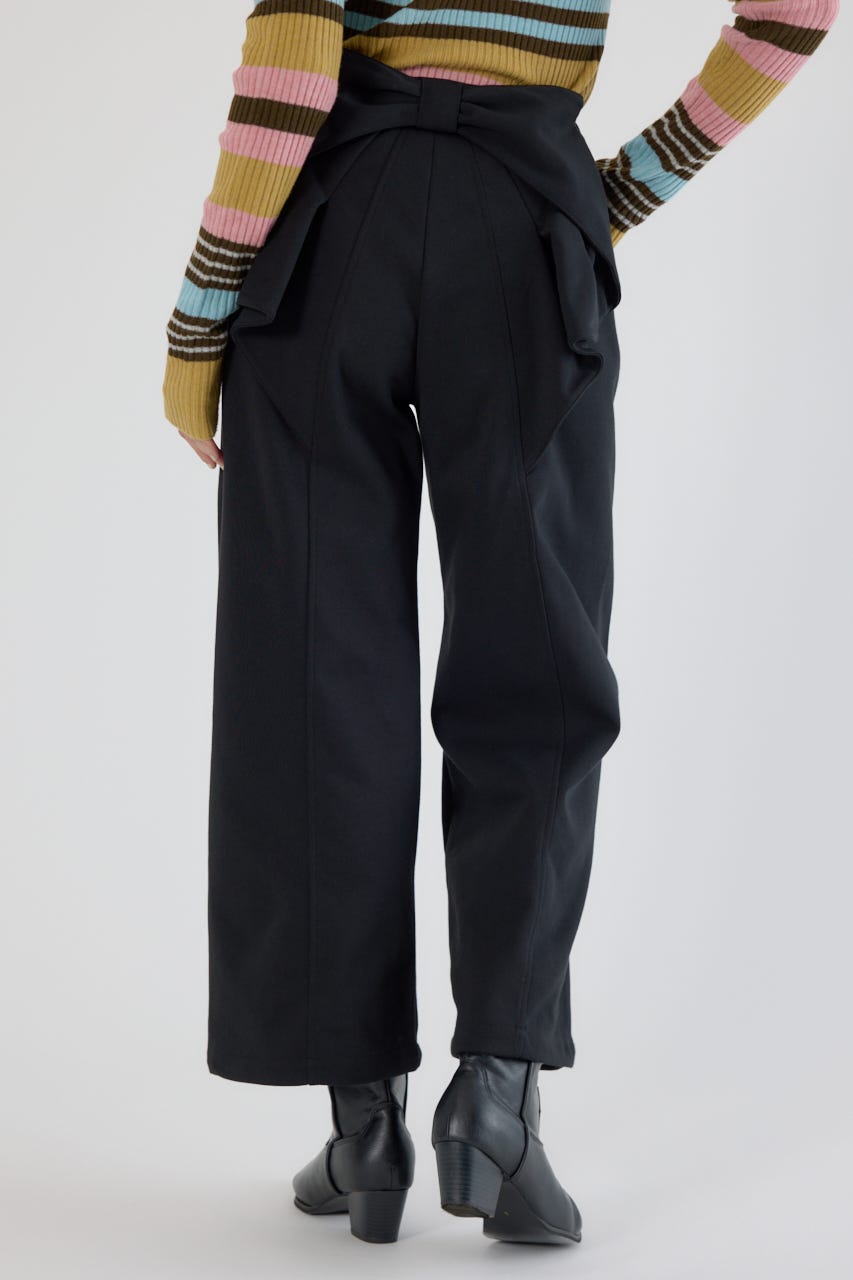 ビッグリボンスウェットパンツ BLK S