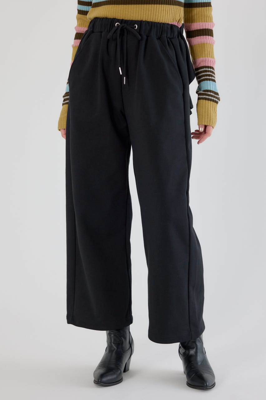 ビッグリボンスウェットパンツ BLK S