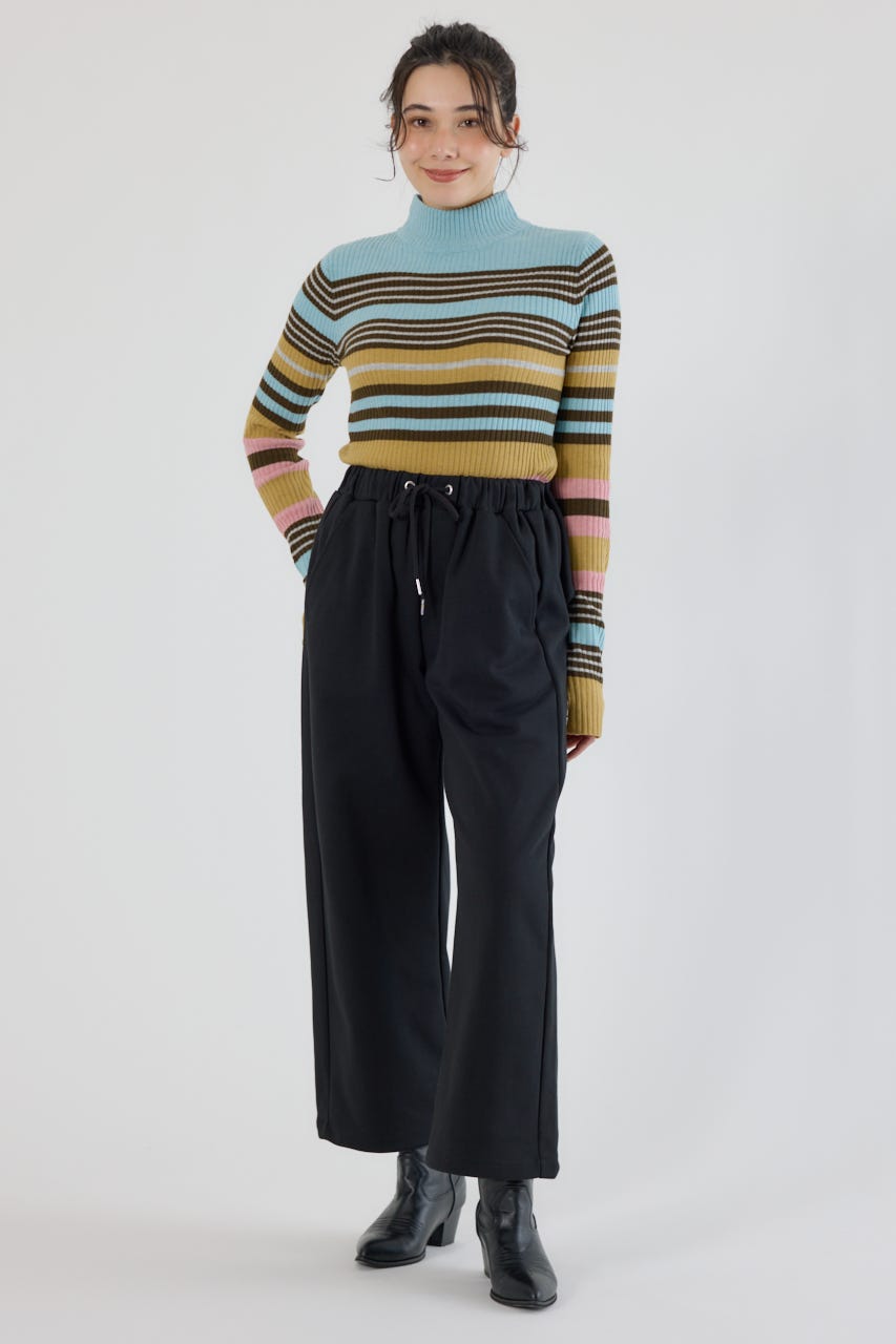 ビッグリボンスウェットパンツ BLK S