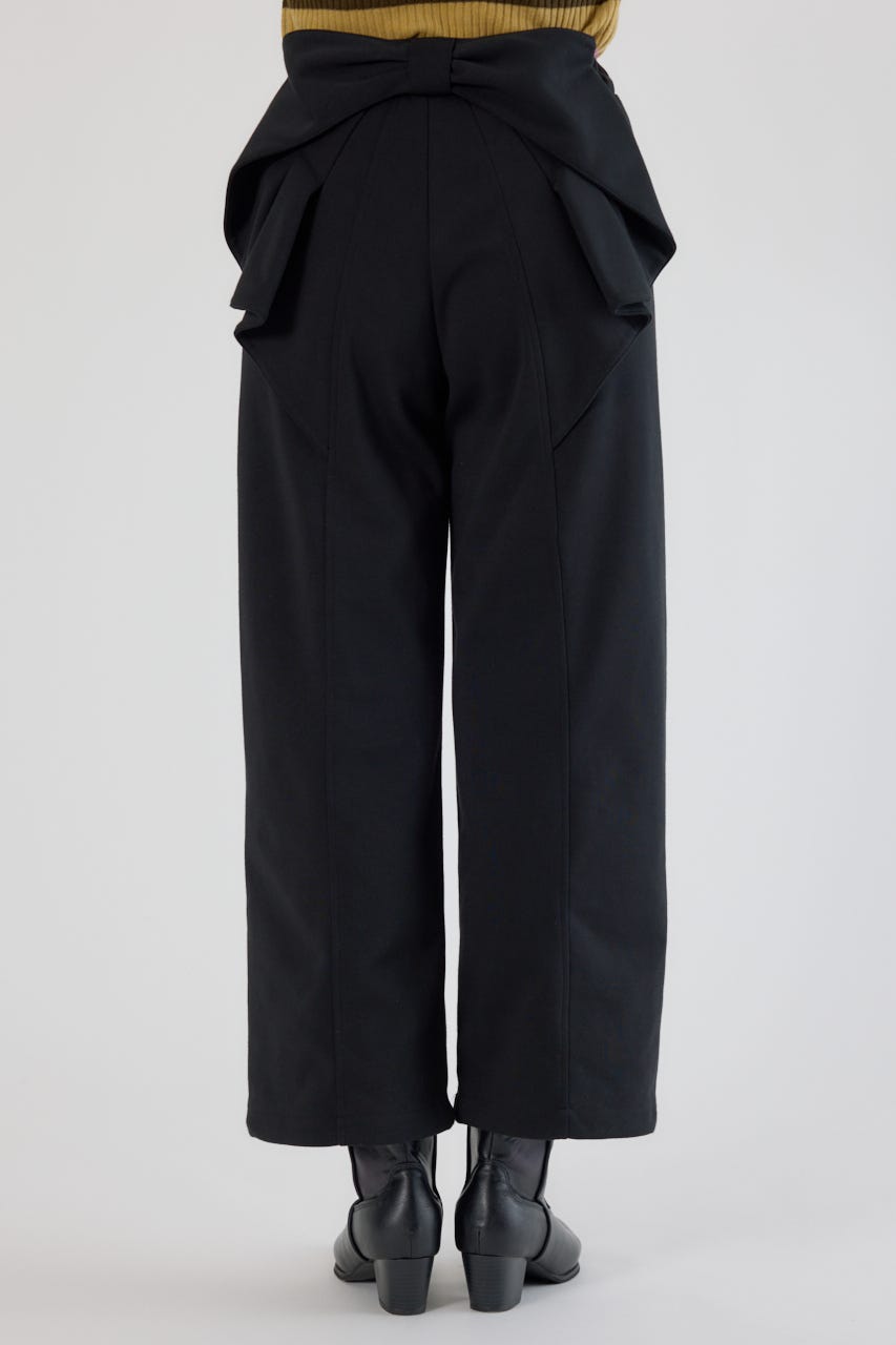 ビッグリボンスウェットパンツ BLK S