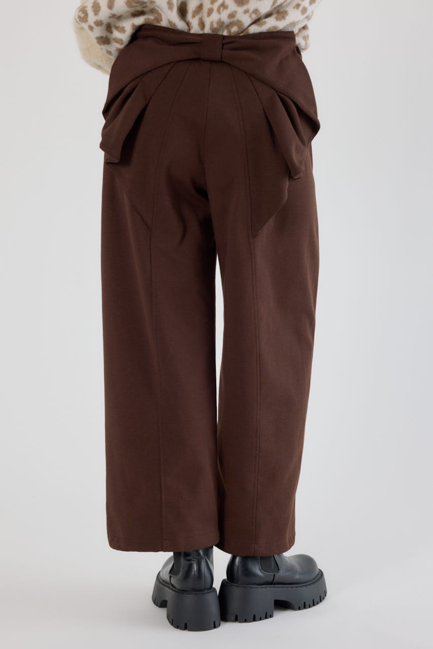 ビッグリボンスウェットパンツ BRN S