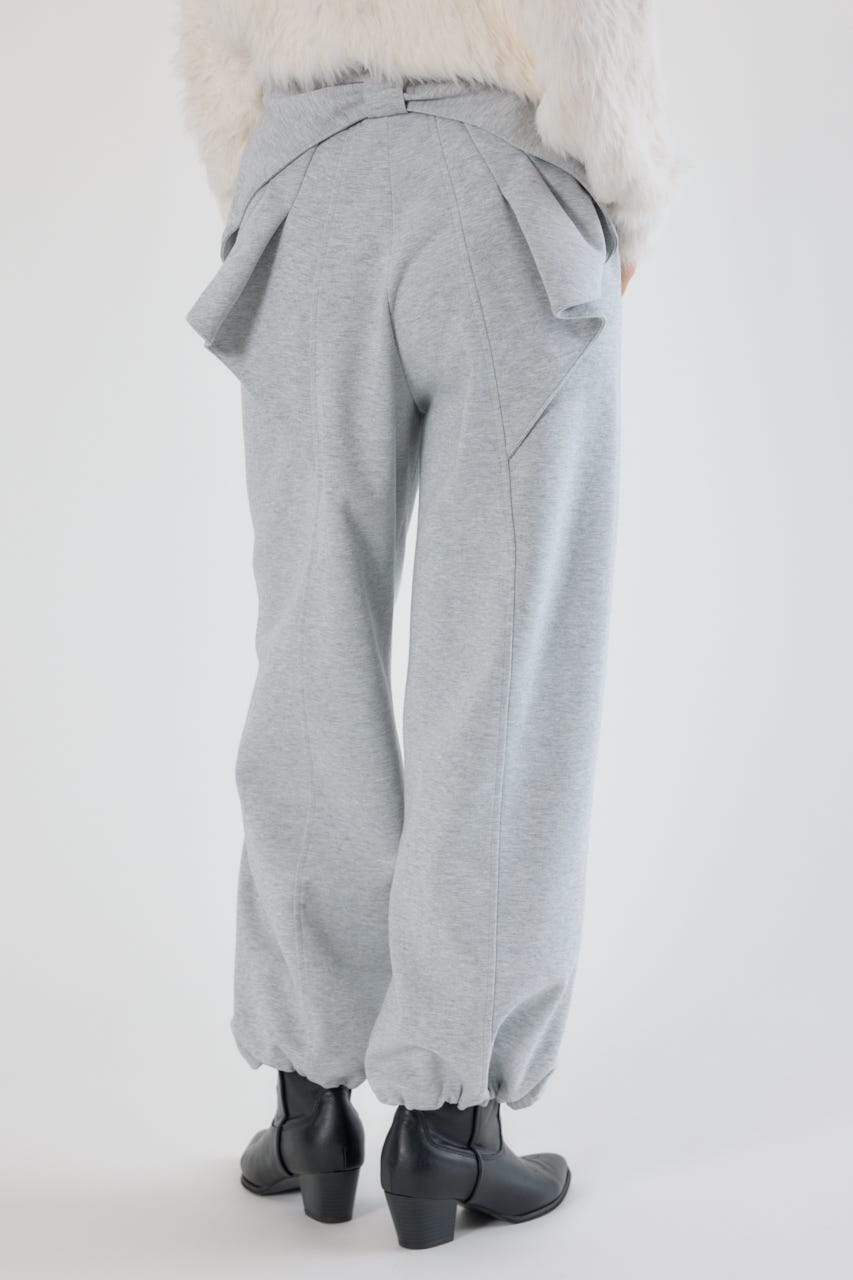 ビッグリボンスウェットパンツ L/T.GRY S