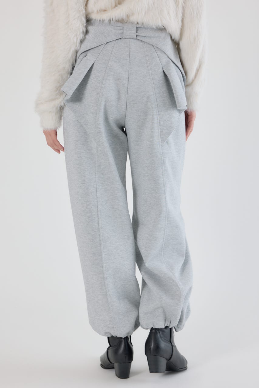 ビッグリボンスウェットパンツ L/T.GRY S