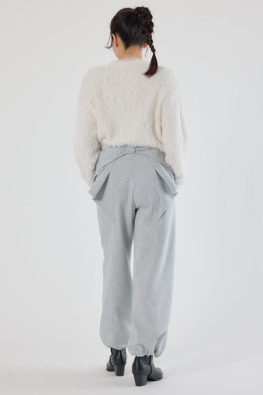 ビッグリボンスウェットパンツ L/T.GRY S