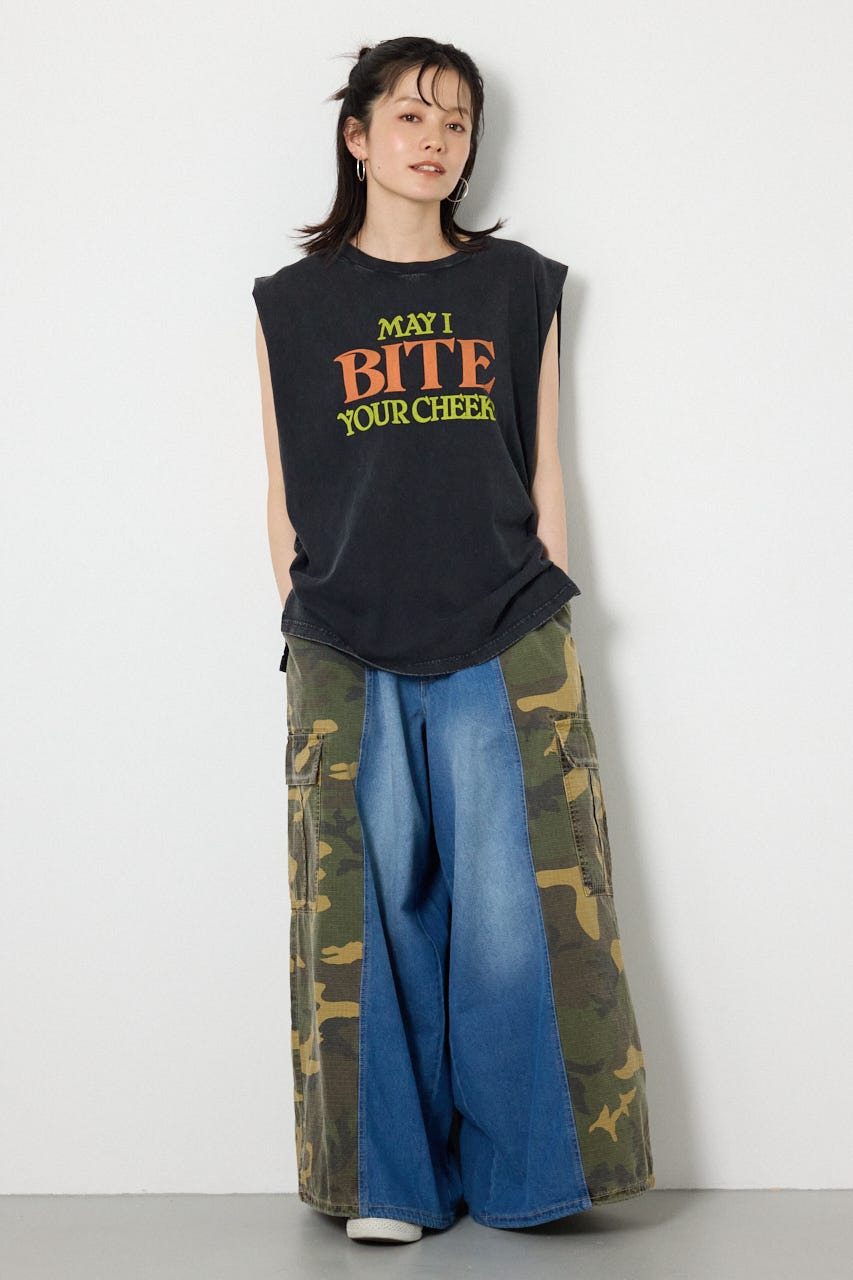 ピグメントアソートタンクトップ BLK FREE