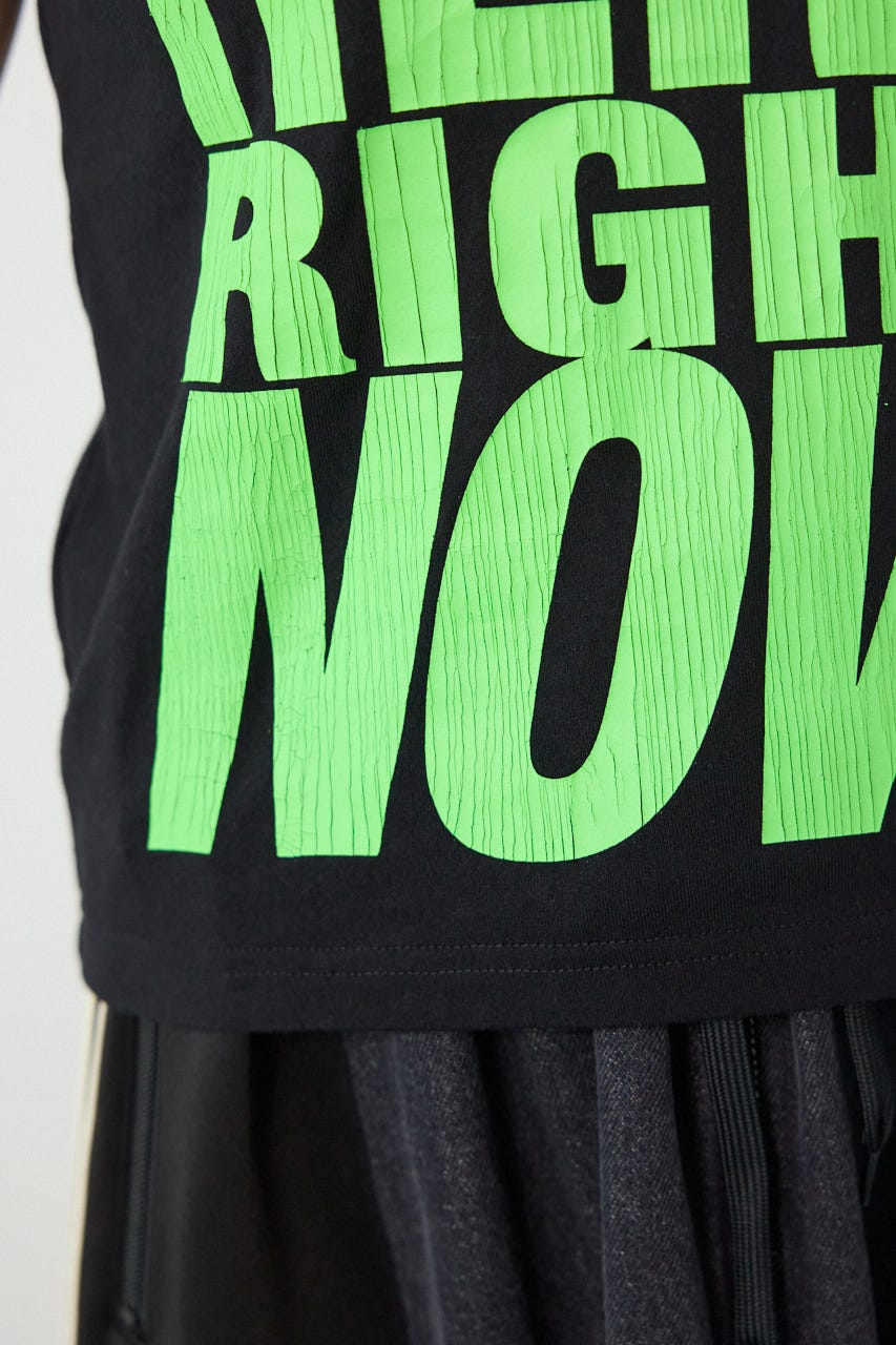 Message Tシャツ BLK M