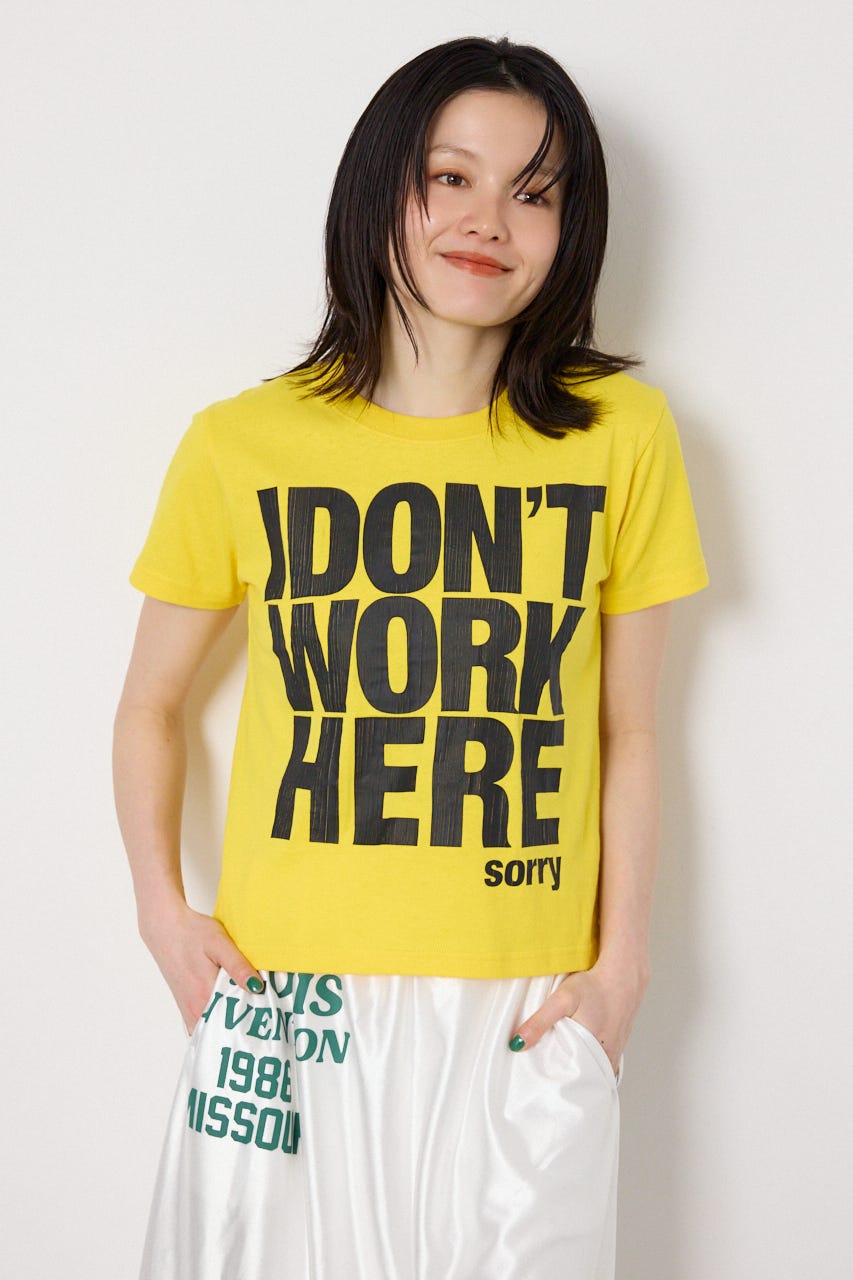 Message Tシャツ YEL S