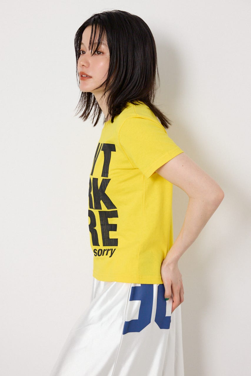 Message Tシャツ YEL S