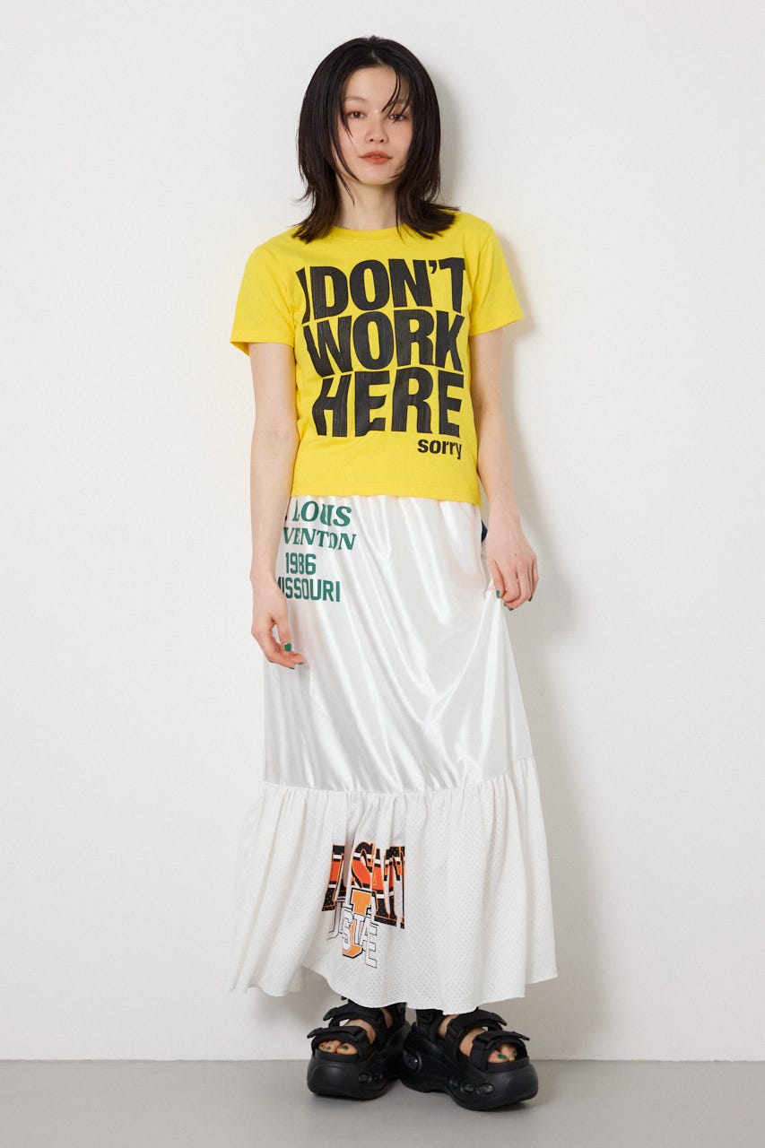 Message Tシャツ YEL S