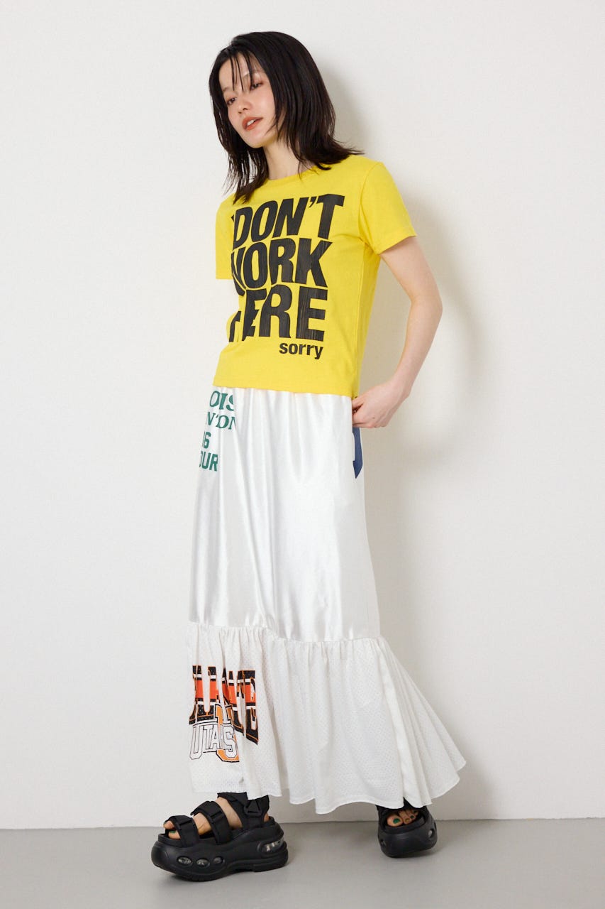 Message Tシャツ YEL S