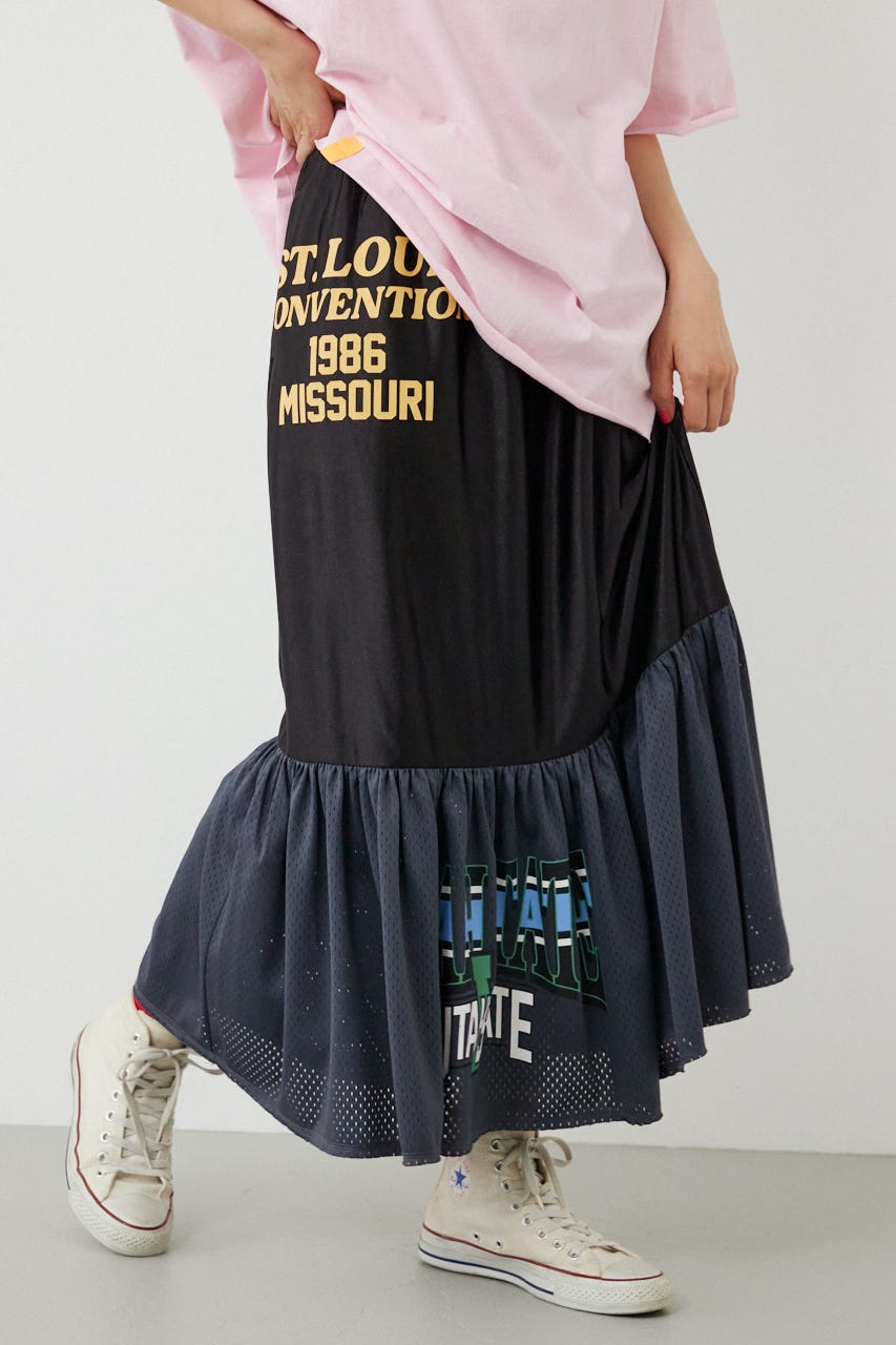 リメイク GAMEティアードスカート BLK FREE