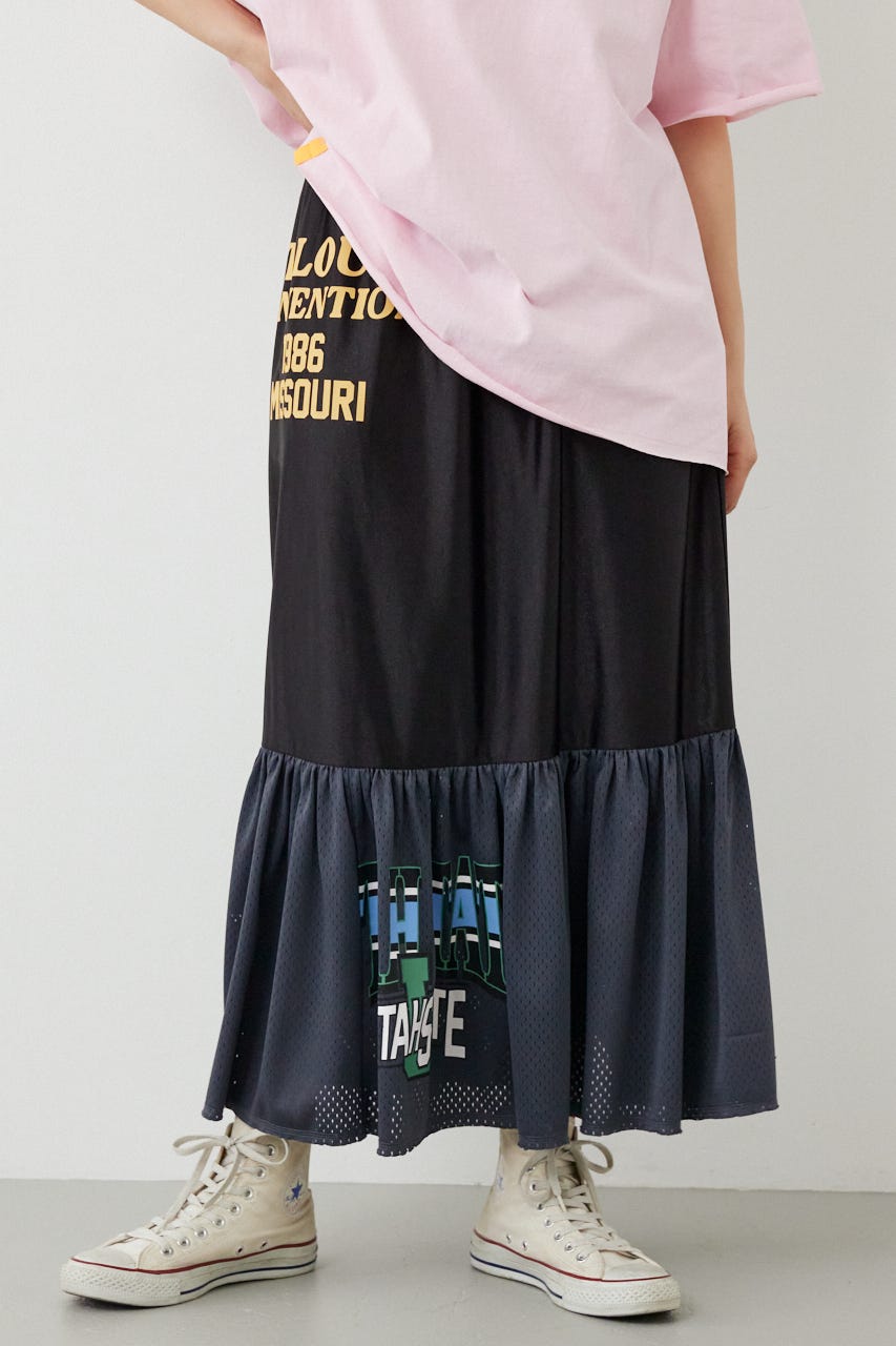 リメイク GAMEティアードスカート BLK FREE