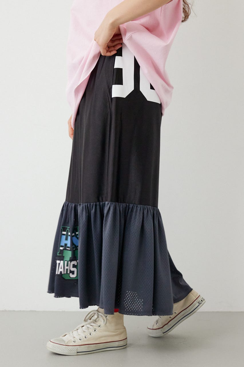 リメイク GAMEティアードスカート BLK FREE