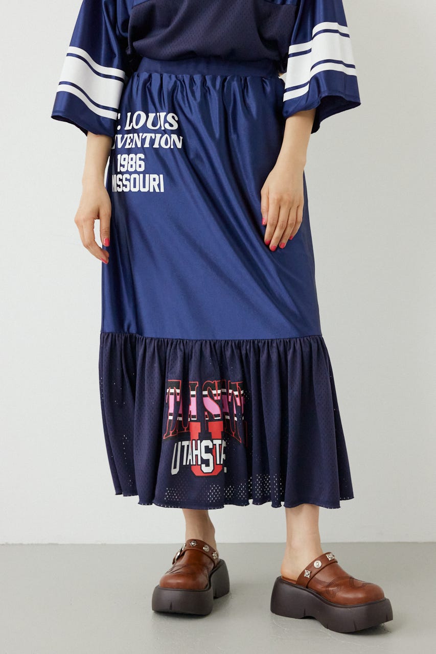 リメイク GAMEティアードスカート NVY FREE