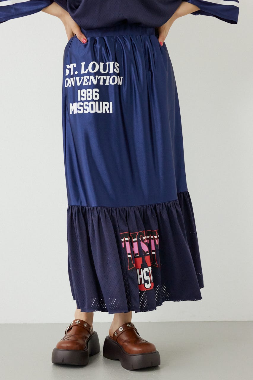 リメイク GAMEティアードスカート NVY FREE