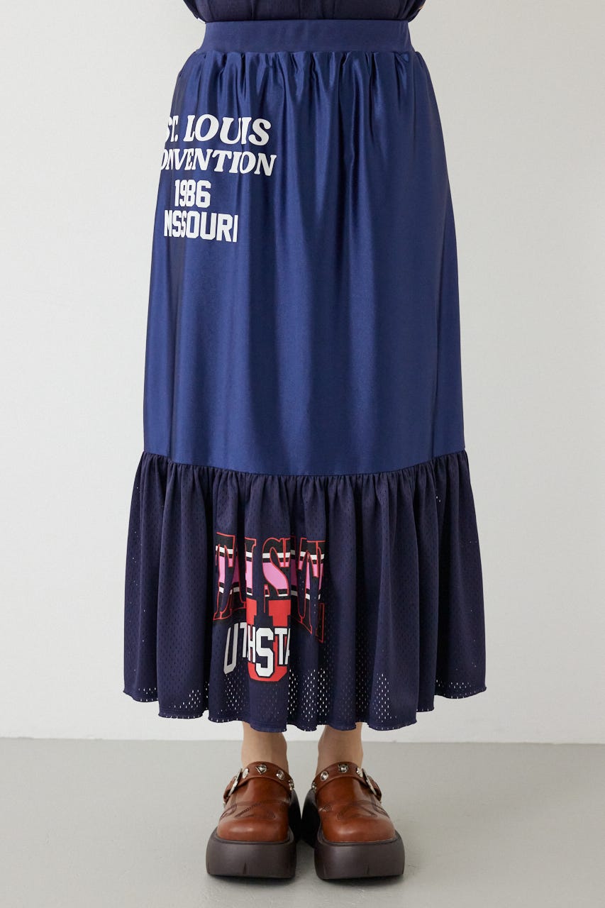 リメイク GAMEティアードスカート NVY FREE