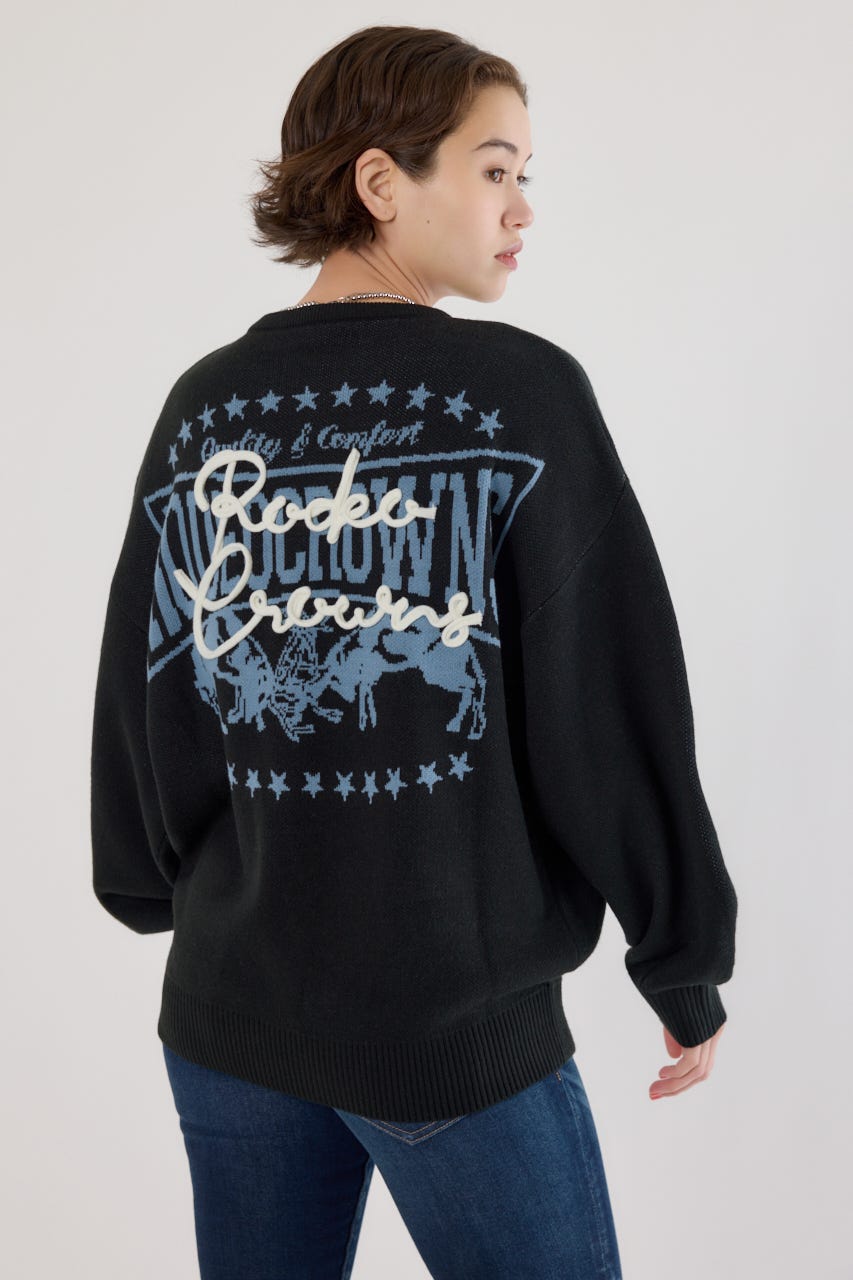 ロープロゴニットトップス BLK FREE