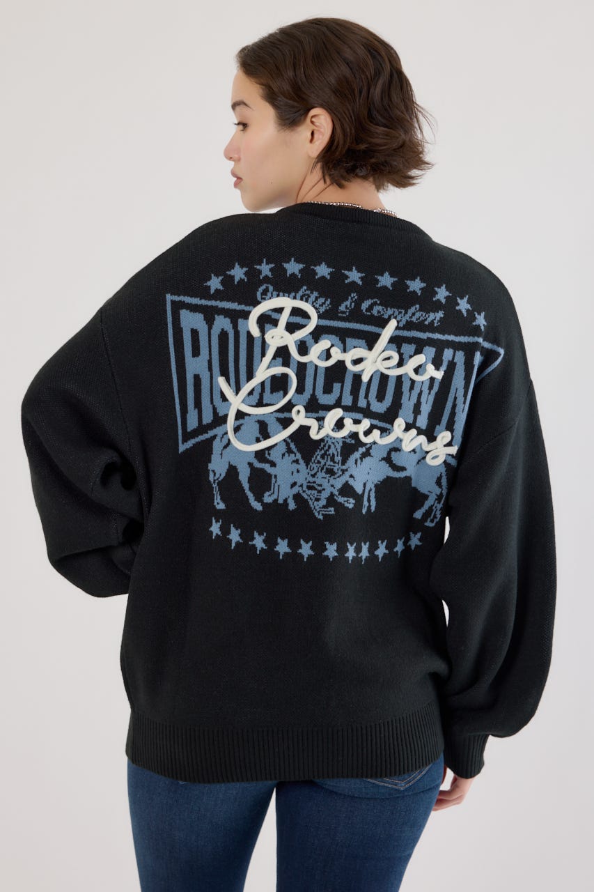 ロープロゴニットトップス BLK FREE