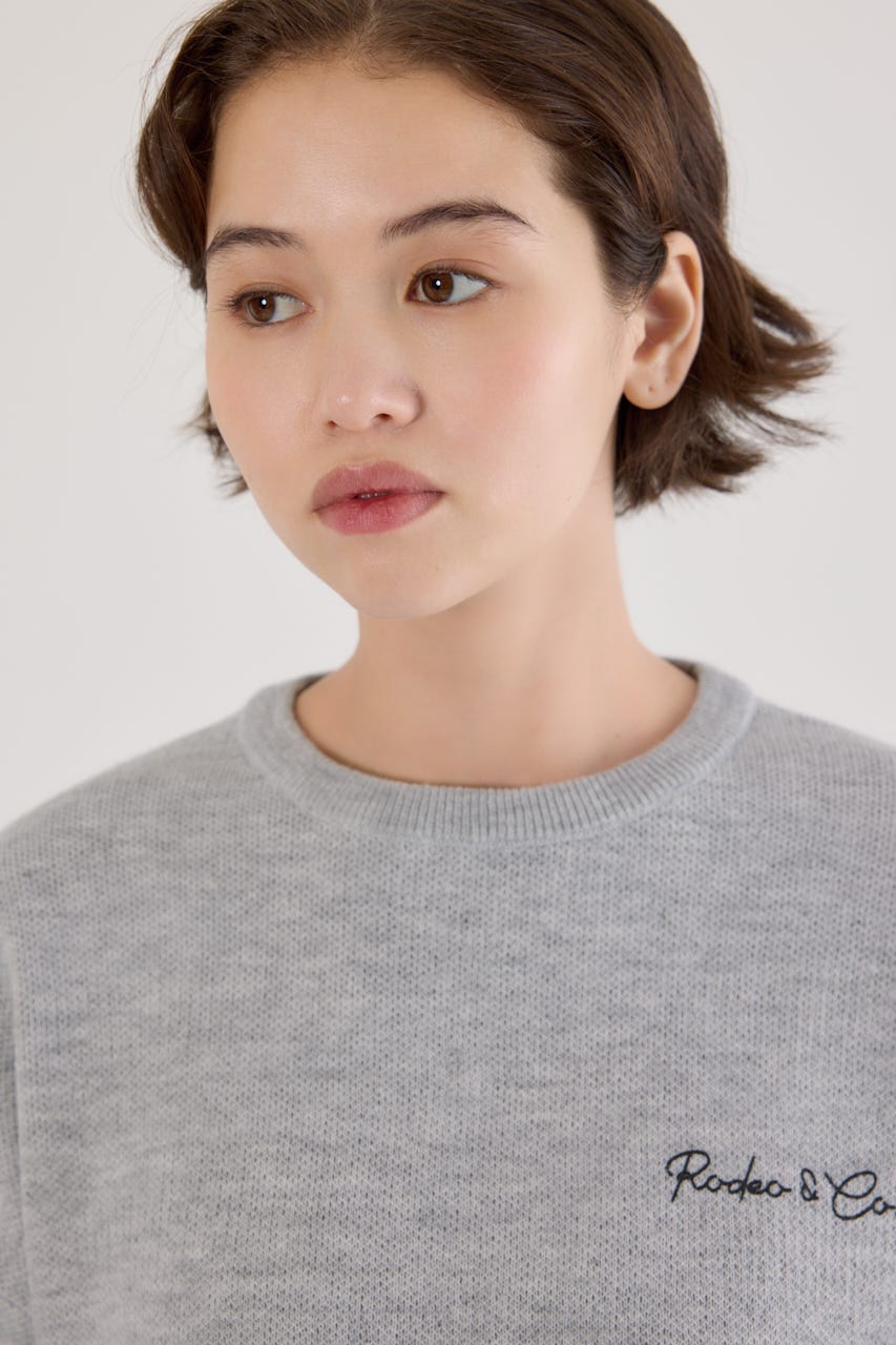 ロープロゴニットトップス L/T.GRY FREE