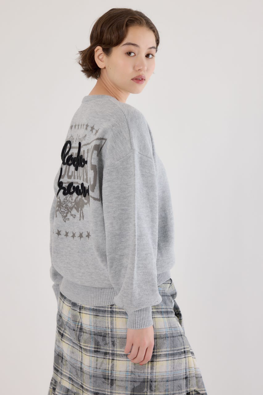 ロープロゴニットトップス L/T.GRY FREE